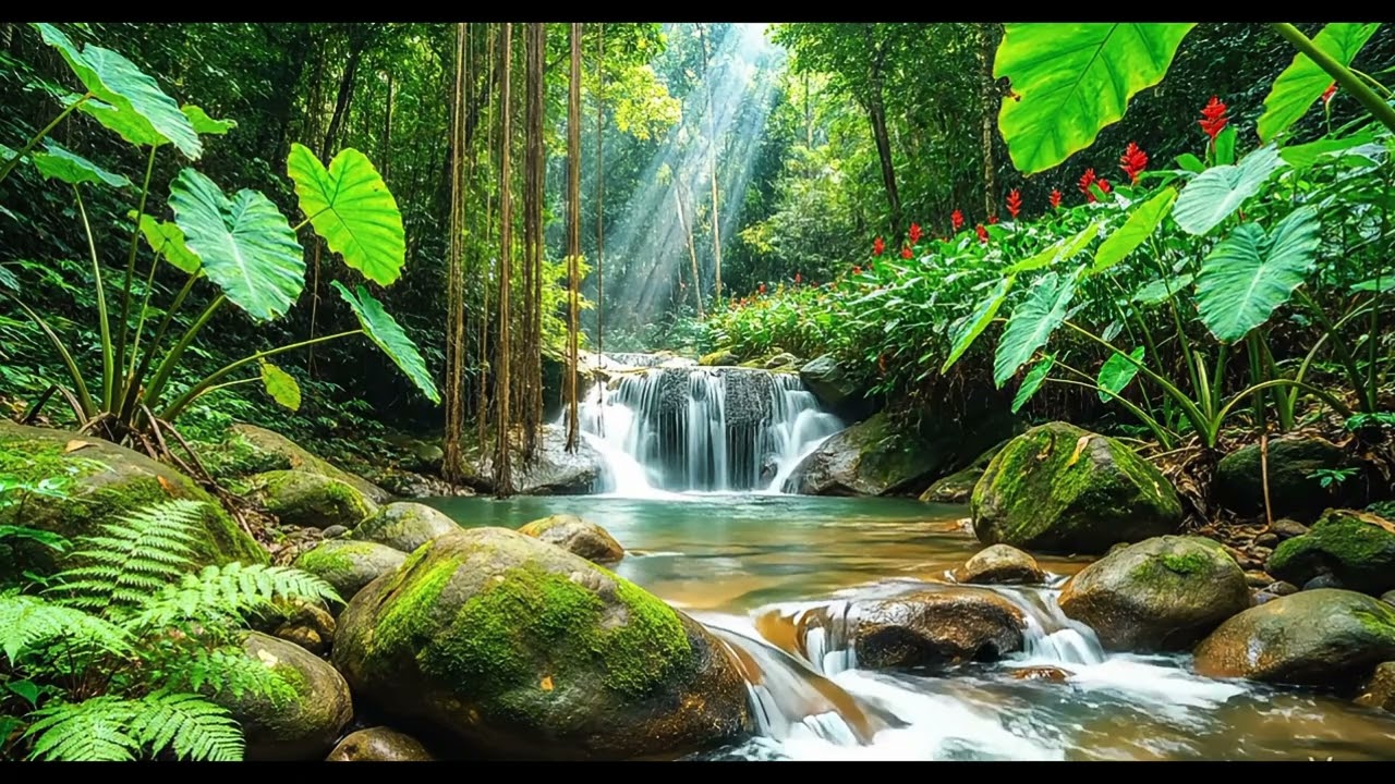Gentle River & Soft Birds 🌿 Natural Forest Sounds for Sleep, Study & Deep Relaxation (No Music)