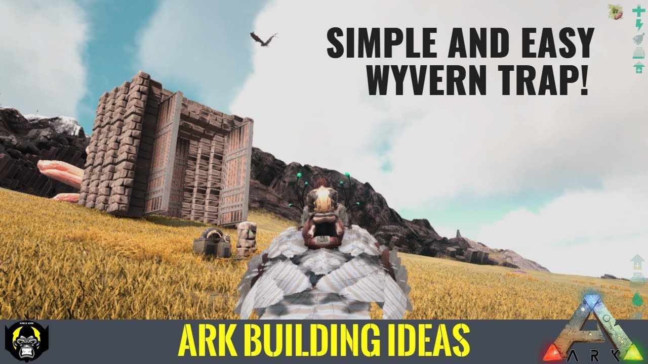 HOW TO BUILD A SIMPLE & EASY WYVERN MILK FARM TRAP | ARK SURVIVAL