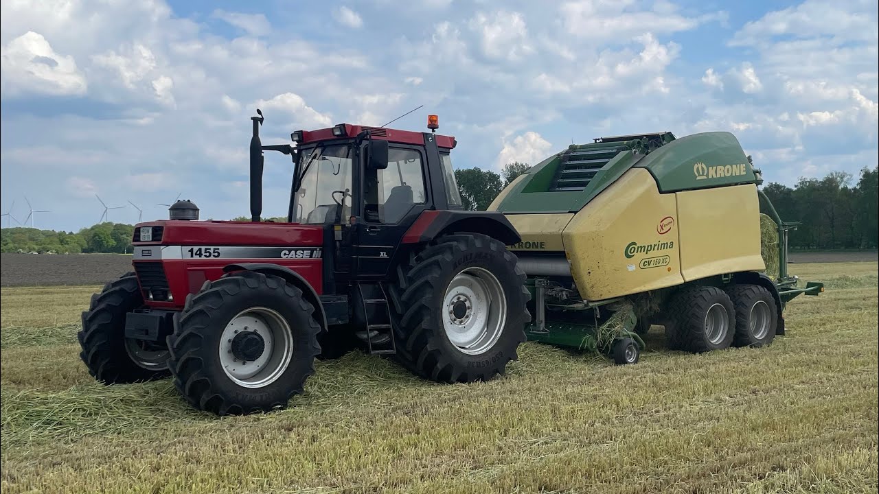 POV / Sound / Case 1455 XL mit Krone Comprima CV 155 XC Xtreme beim GPS Pressen