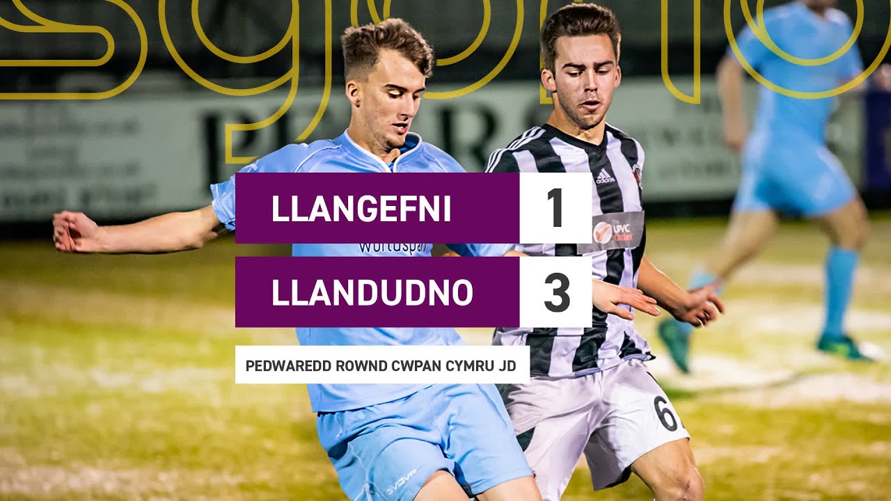 Llangefni 1-3 Llandudno | Cwpan Cymru JD