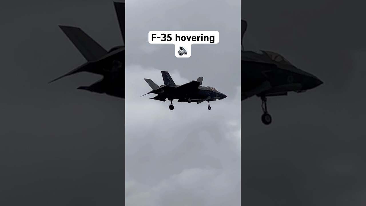 F-35 hovering. Sound on 🔉 #military #army #usmilitarycombat #pilot #pilotlife