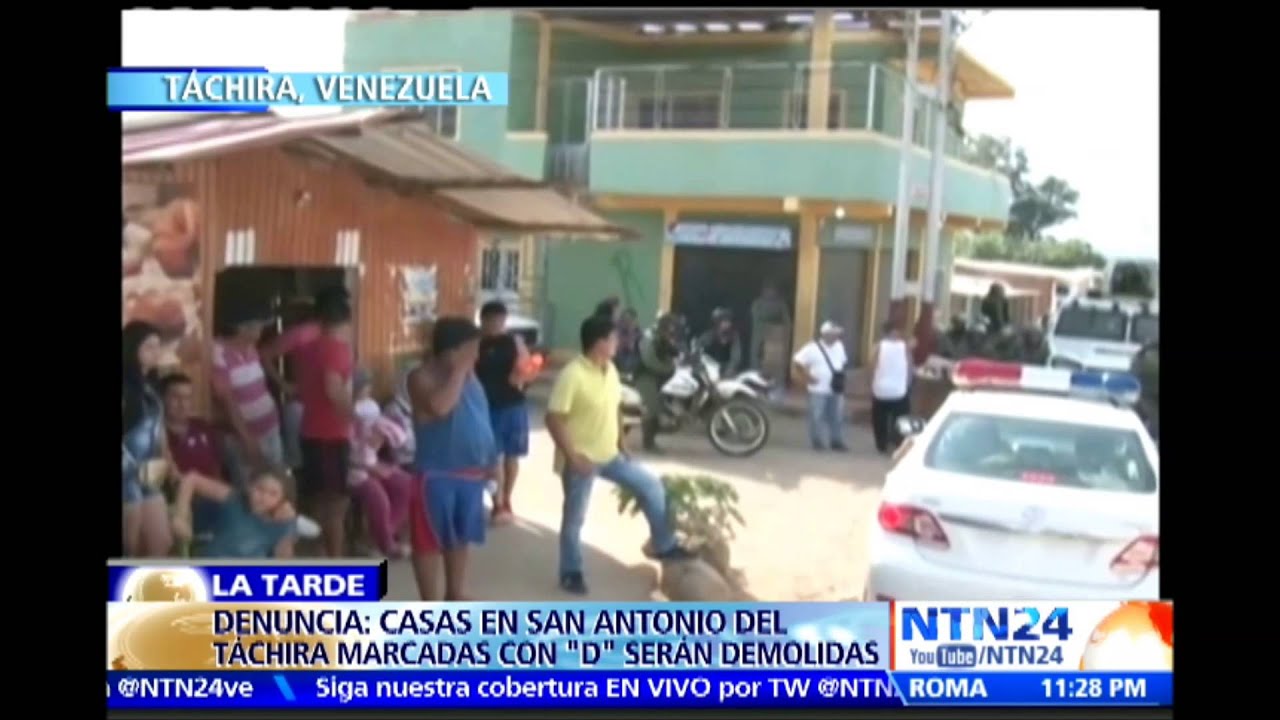 Así son marcadas las viviendas de los colombianos en el Táchira para luego ser demolidas