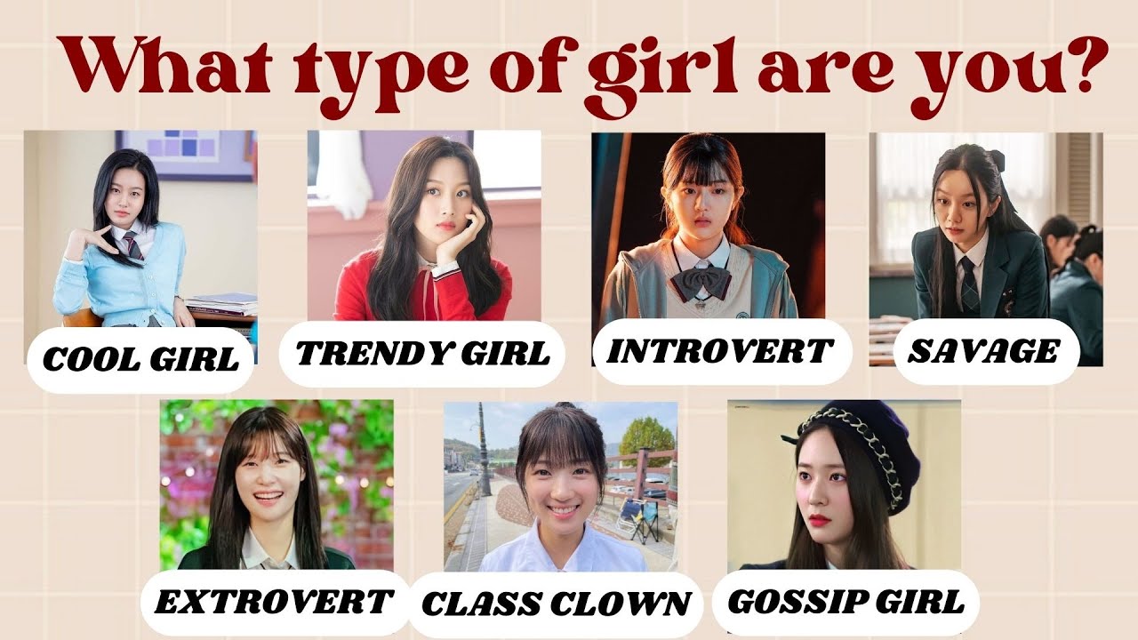 Which Type of Girl Are You at School?☠️👀 (Part-2) | Personality Quiz #kdrama #school @quizgalaxtopia