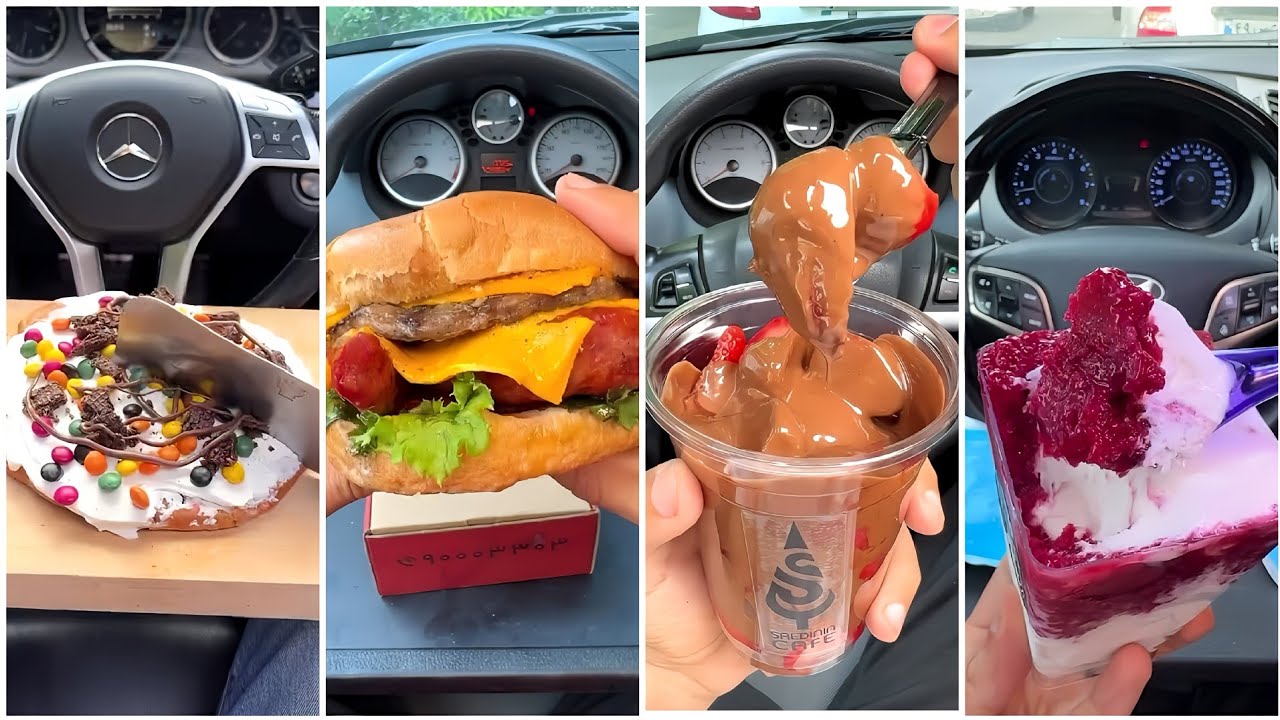 What I Eat in My Car - Asmr #1