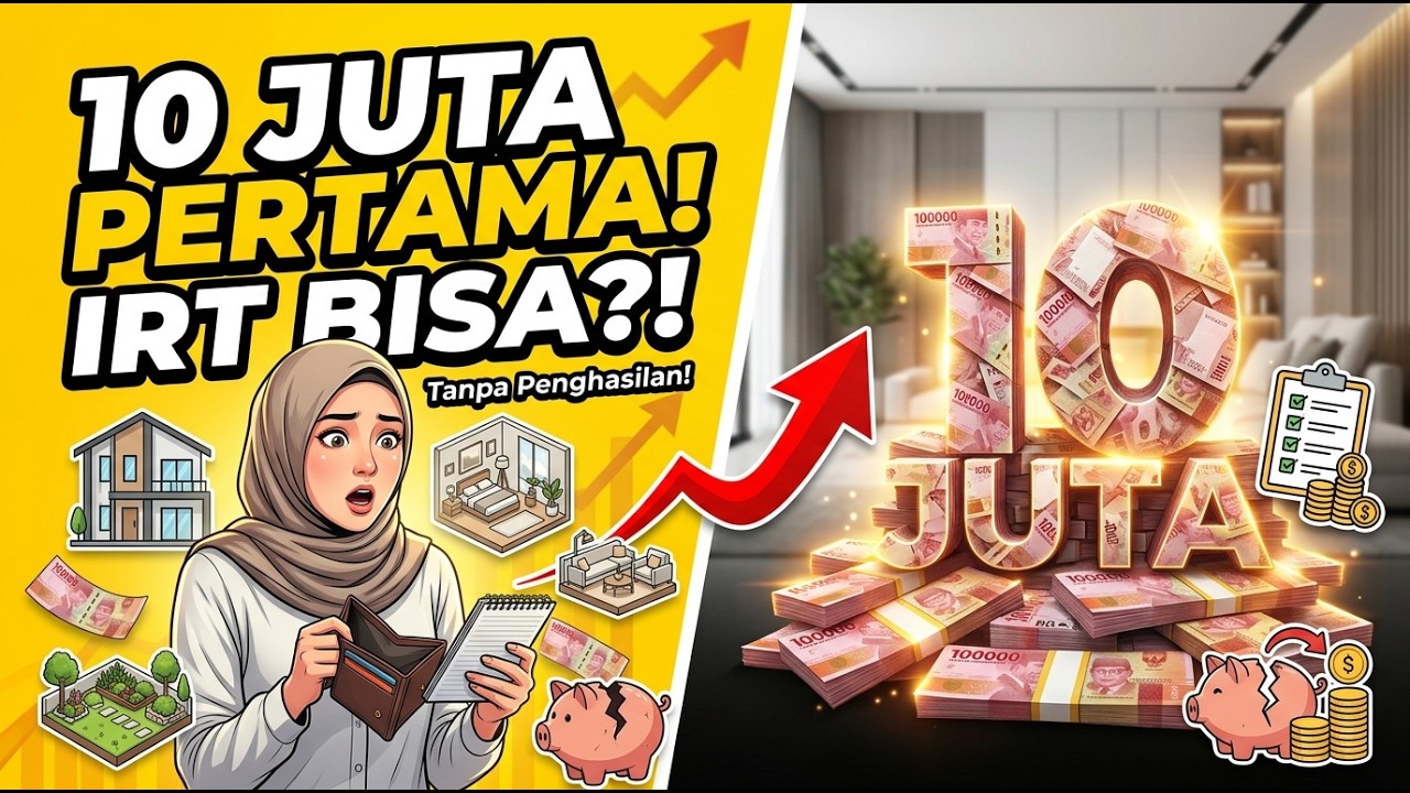 Cara menabung 10 juta pertama bagi ibu rumah tangga tanpa penghasilan