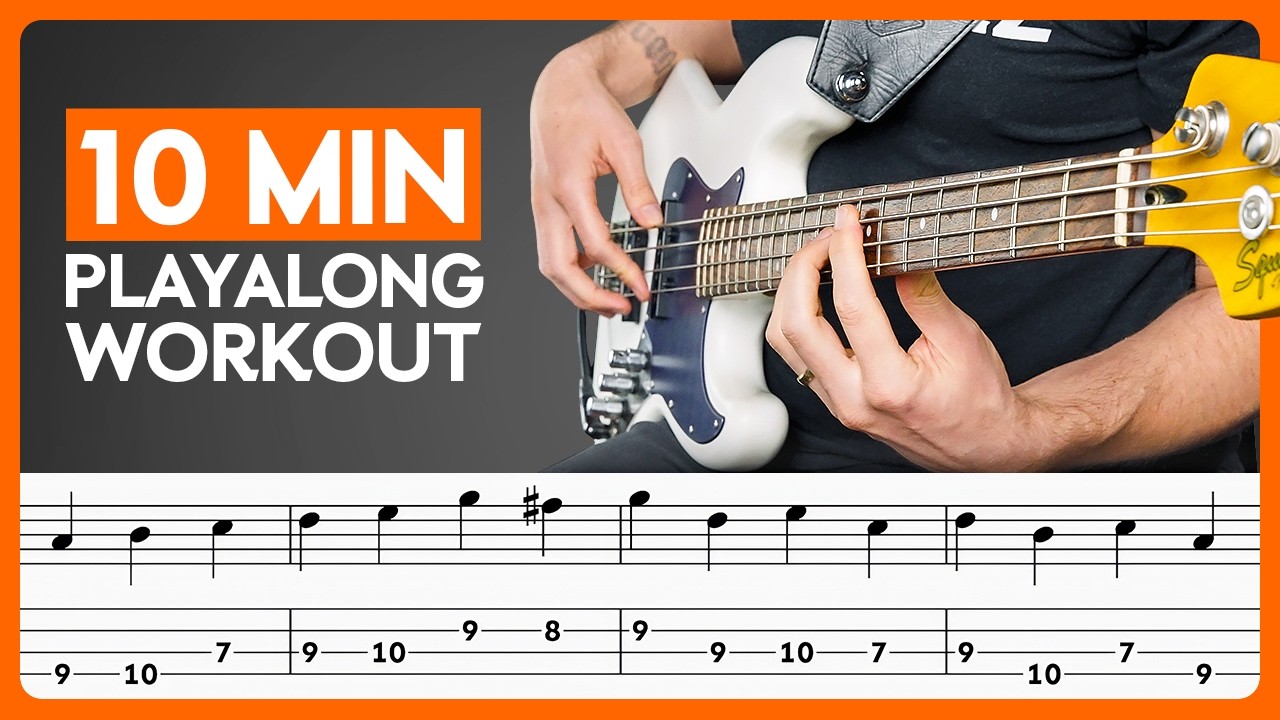 10 Min Play-Along Bass Workout (For Beginners)
