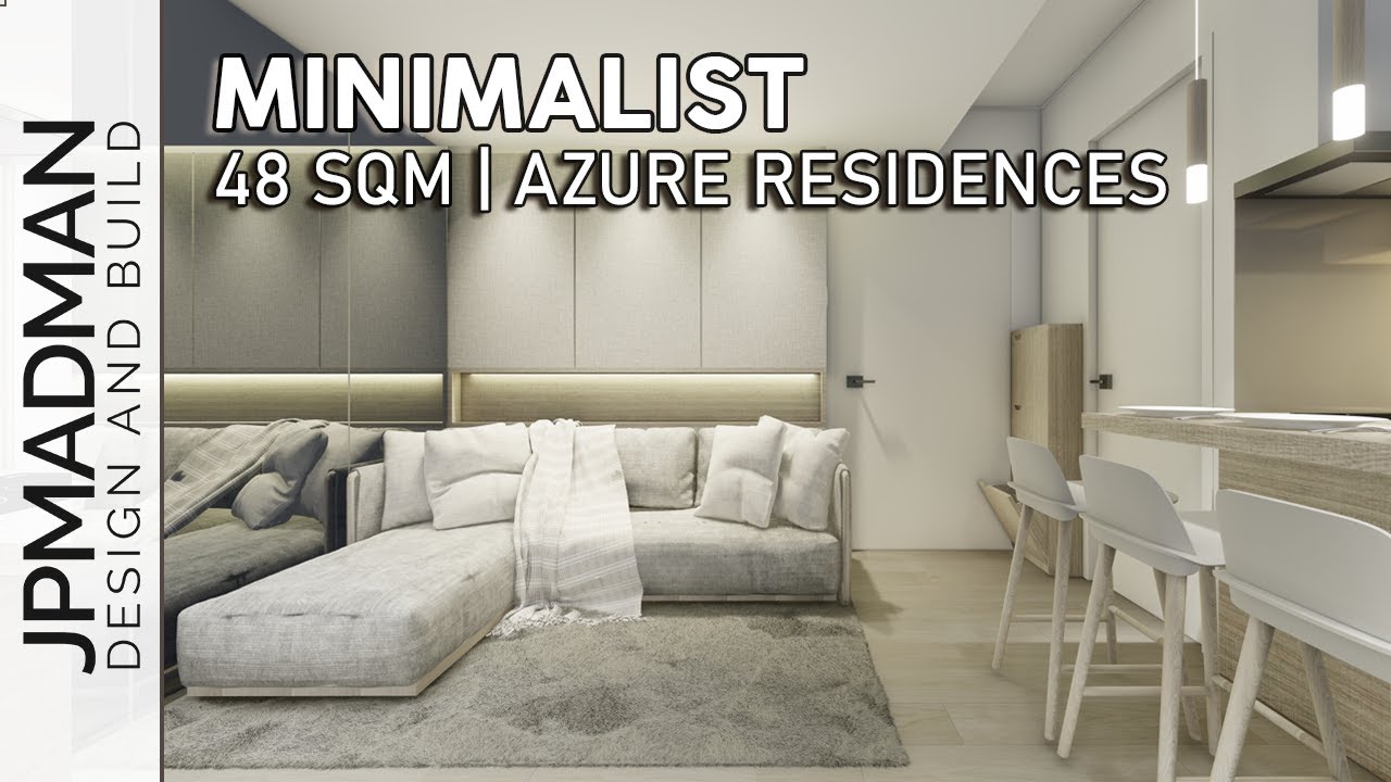 48sqm 2BR Condo Tour : Minimalist Style | Azure Urban Resort | Interior Design and Renovation