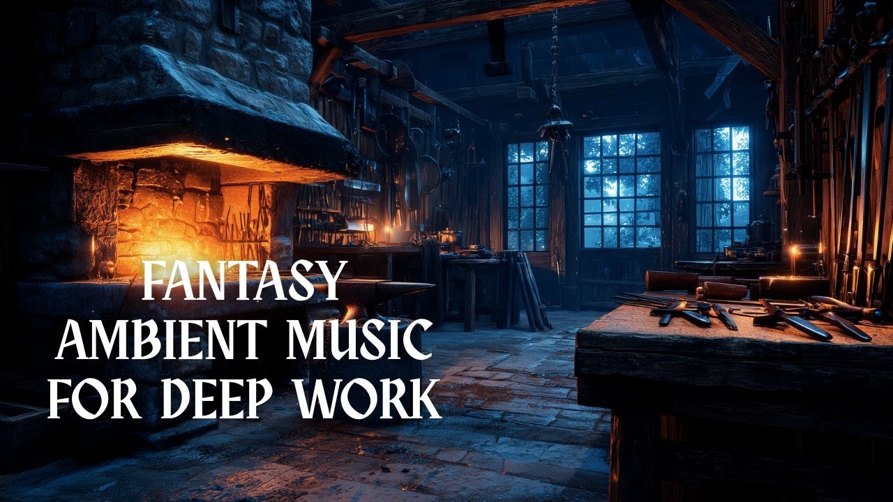 Medieval Fantasy Ambient Music for Focus/Study/Relaxation | Harp, Lute, Choir Pads