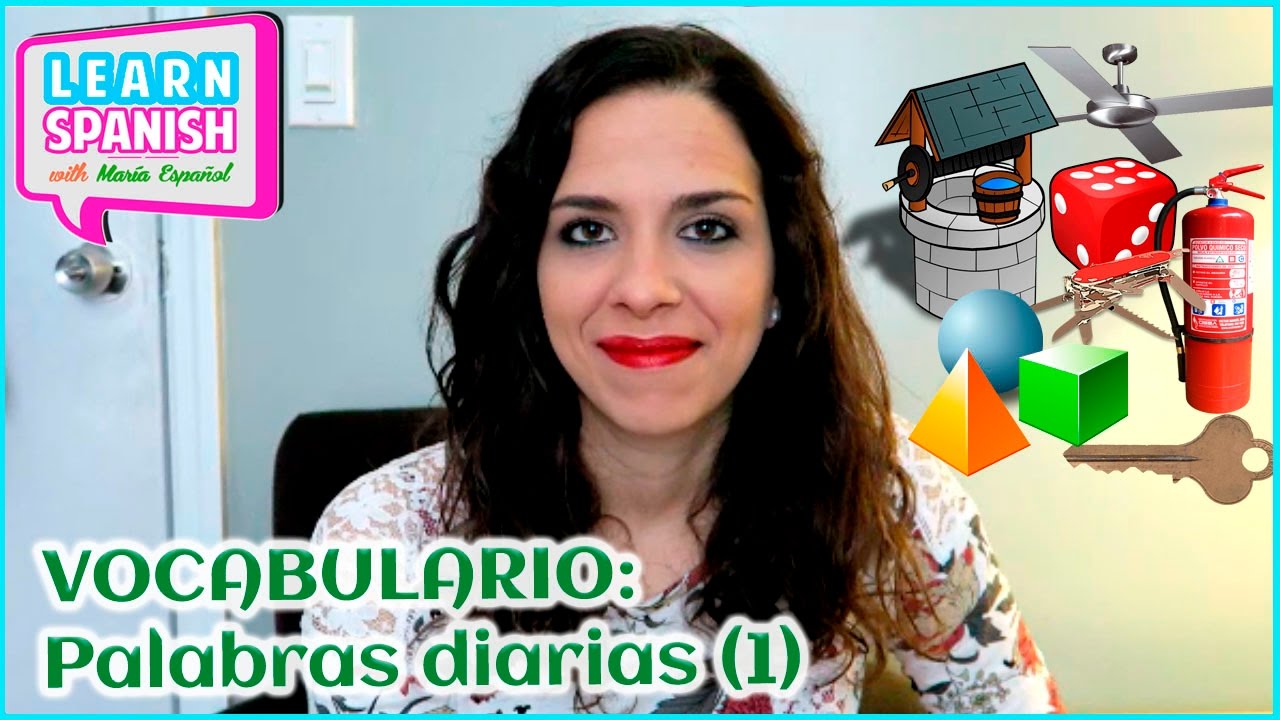 VOCABULARIO: Palabras diarias (1) (CON SUBTÍTULOS en español) || María Español