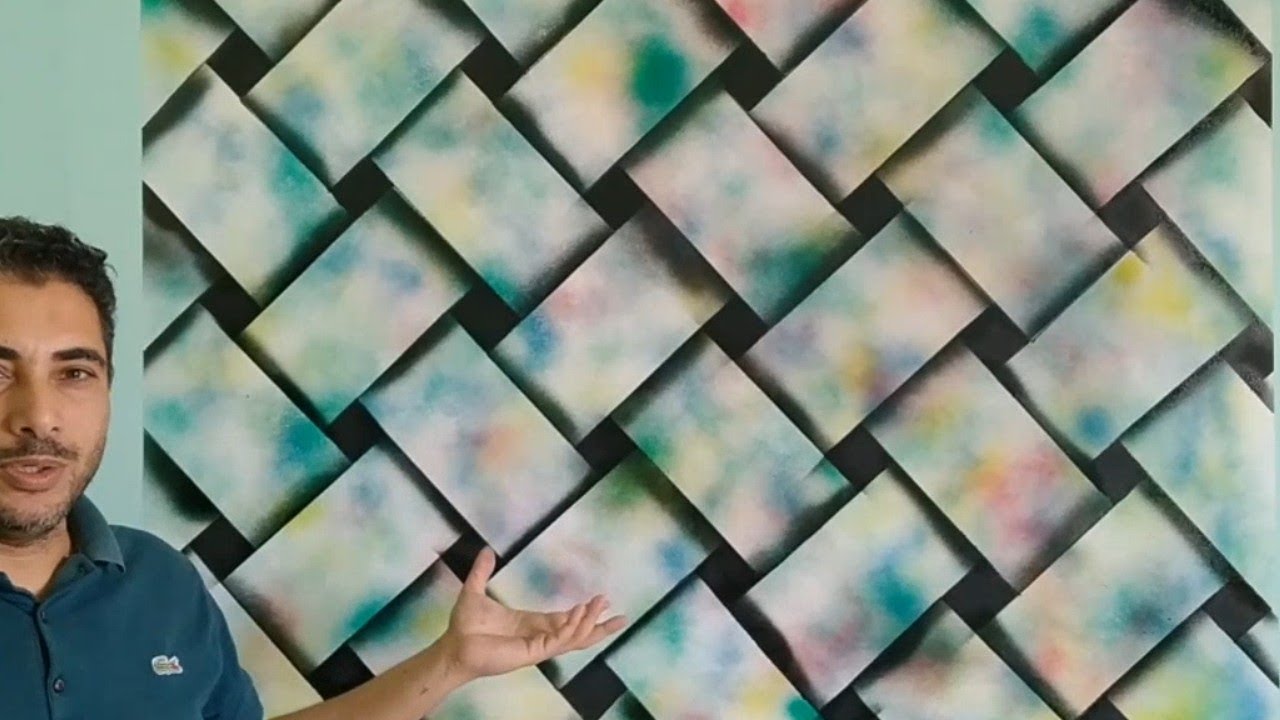 ديكور النسيج . ديكور الضفيره الملونه  بطريقه سهله وادوات بسيطه