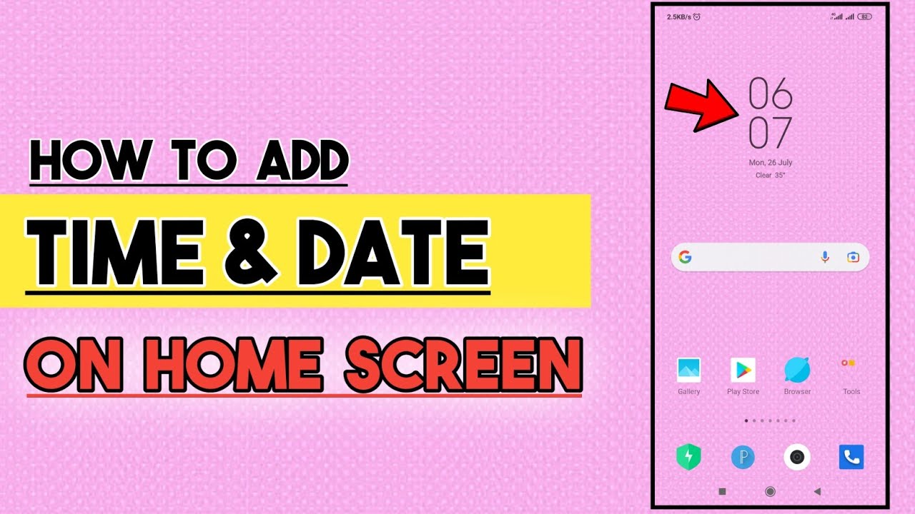 How to Add Time & Date Widgets On Home Screen | Owais Hanfi