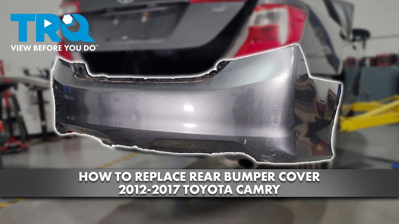 Как заменить накладку заднего бампера на Toyota Camry 2012-2017