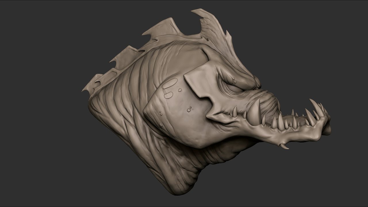 Thug creature, Zbrush timelapse