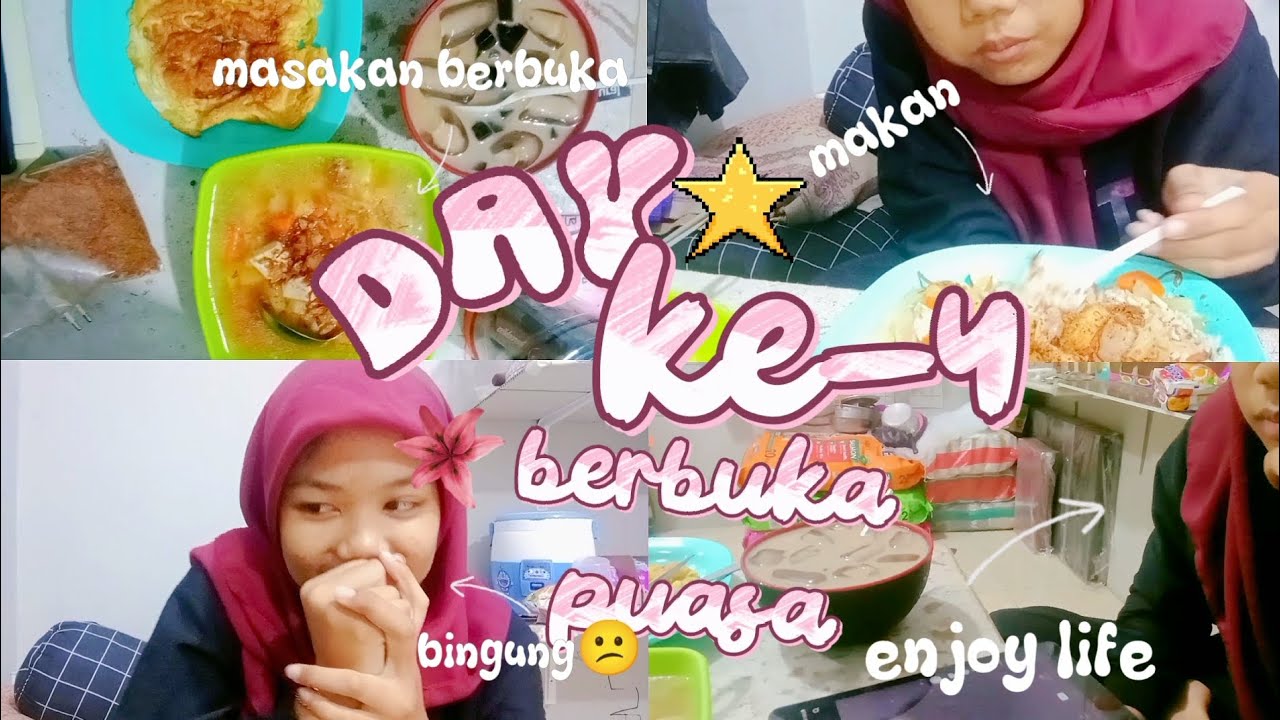 Bagian 9, masak² untuk berbuka sambil jaga toko dan mukbang makanan hasil masakan sendiri 