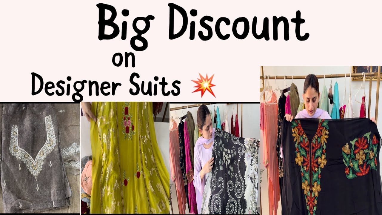 💃 Big Discount on Designer Suits 💥 | Handwork Salwar Suits Collection .