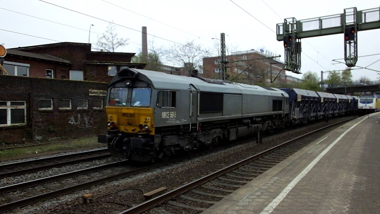 Class 66 Anfahrt in HH-Harburg