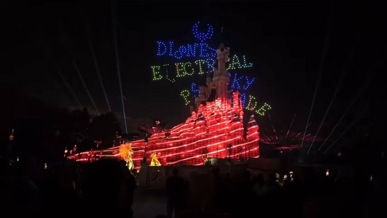 Disney Electrical Sky Parade - Halloween 2024 4K