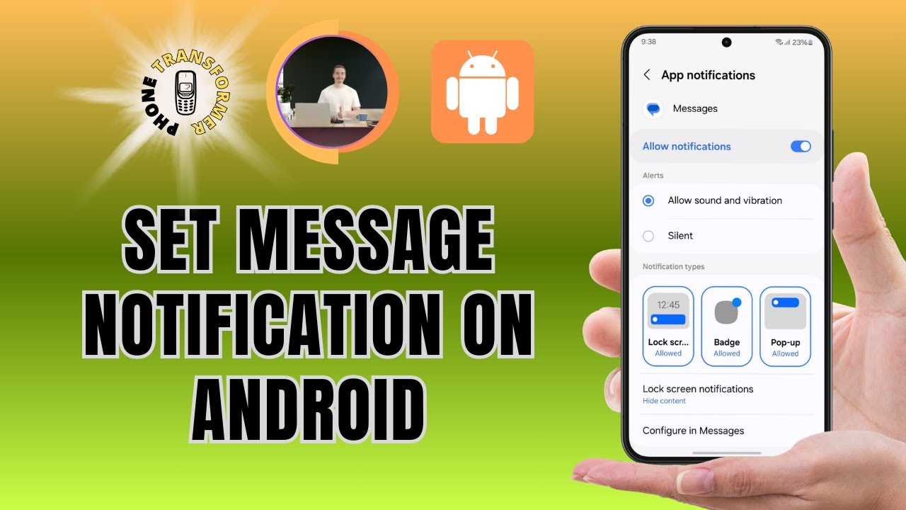 How to Set Message Notification on Android - Full Guide in 2025
