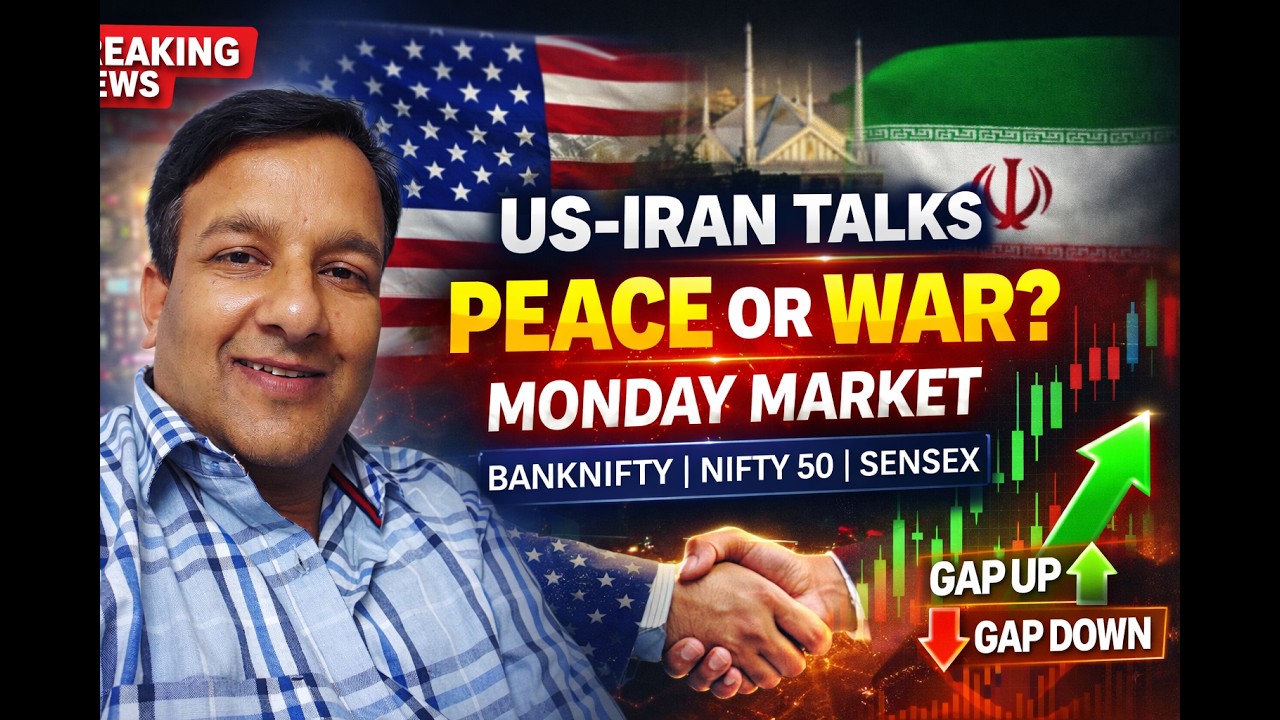US-IRAN TALKS| MONDAY MARKET NIFTY 50 EXPIRY BANKNIFTY FINNIFTY MIDCAP SENSEX GAP UP GAP DOWN
