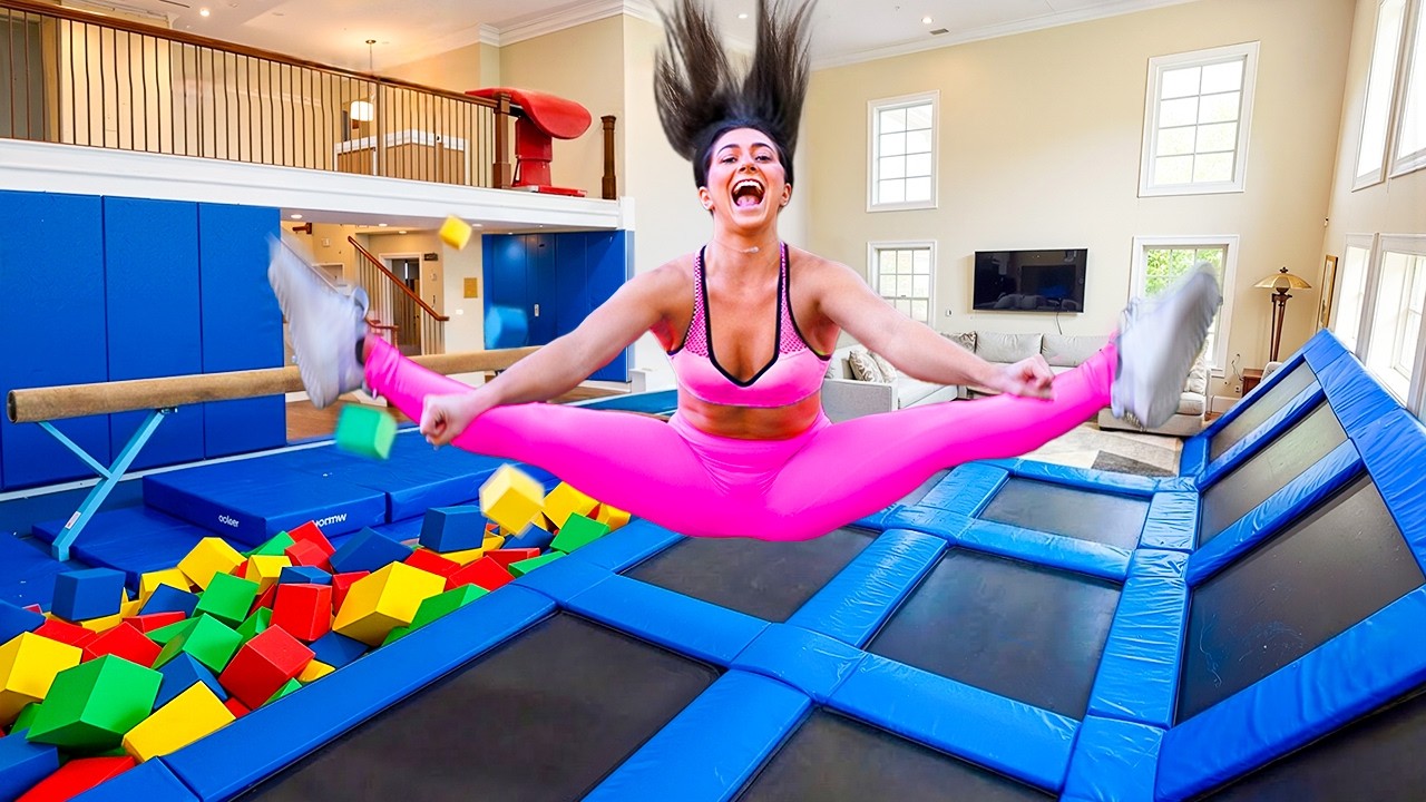 I Built a Gymnastics Gym in my House!