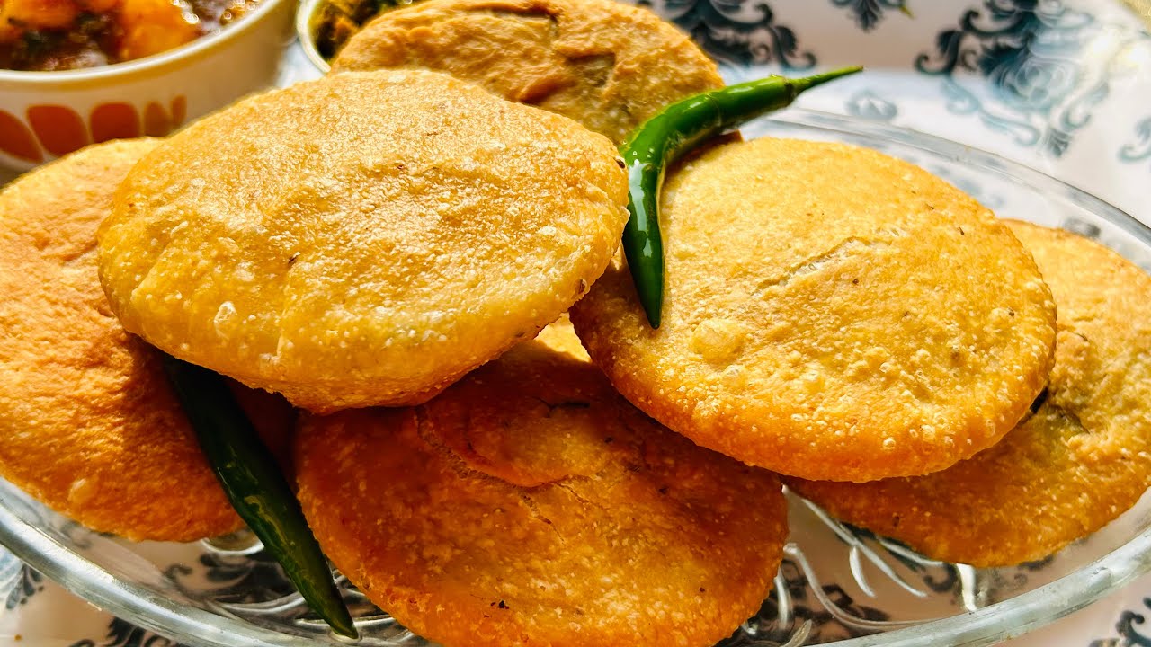 हरे मटर की गुब्बारे जैसे फूल जाने वाली कचोरी आसान तरीके से | Stuffed Khasta Matar Kachori with Aloo