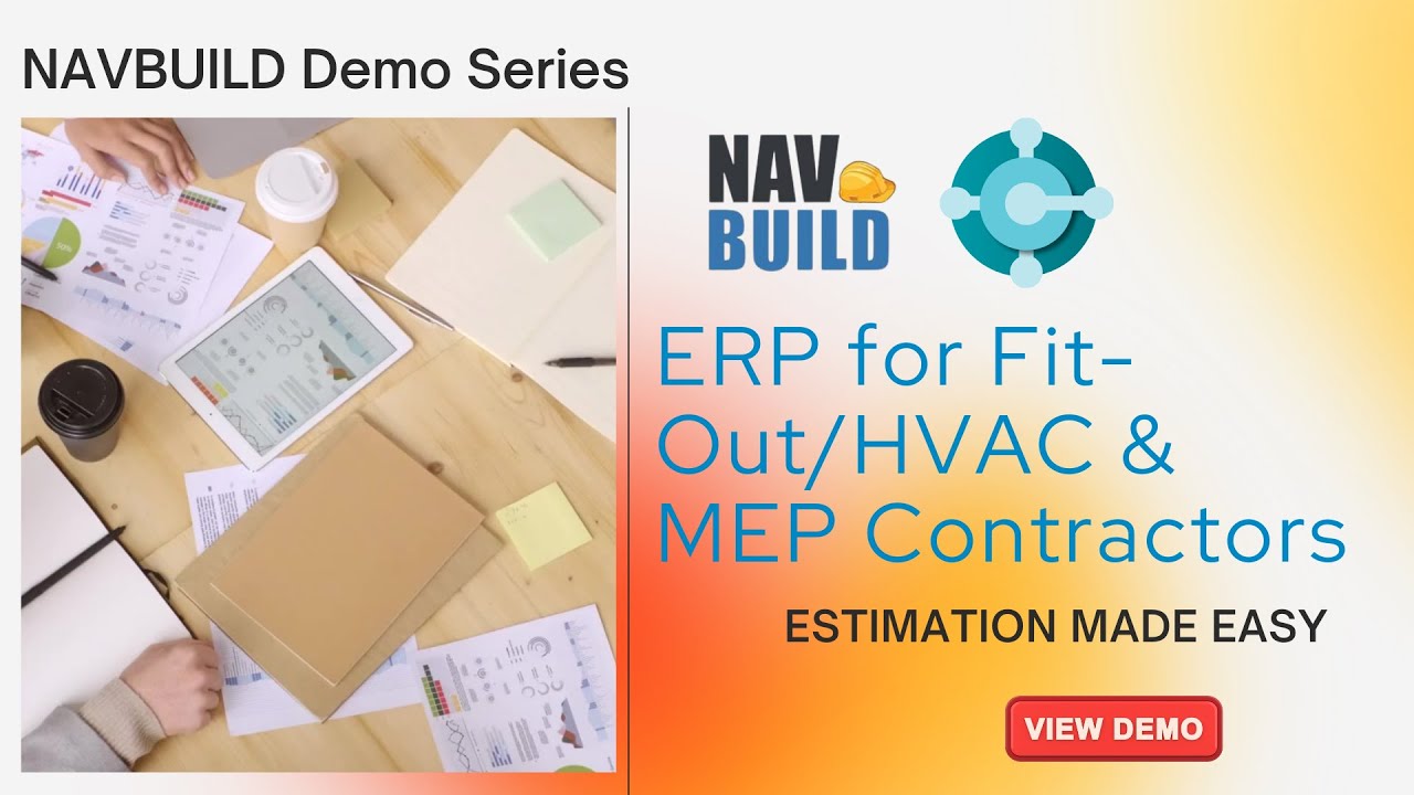 NAVBUILD (NB Projects) Estimation Module Demo – ERP for Fit-Out Industry