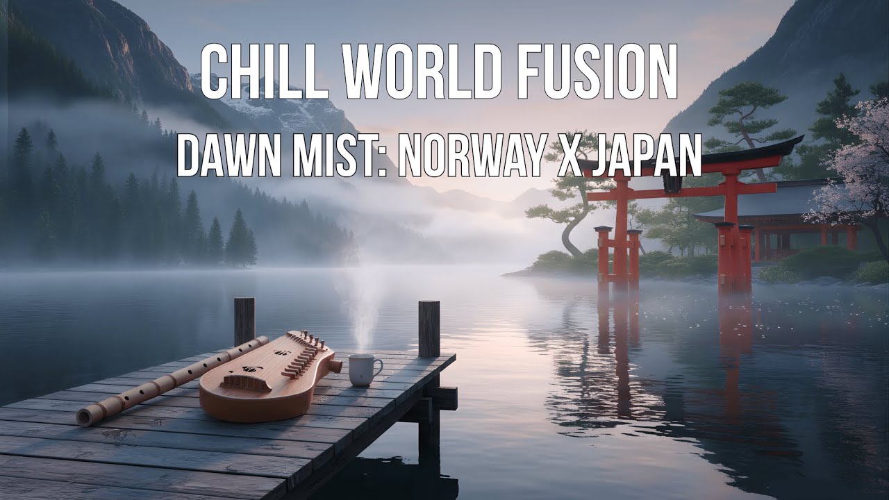 Dawn Mist: Norway x Japan – Chill World Fusion Background Music (Shakuhachi & Nyckelharpa)
