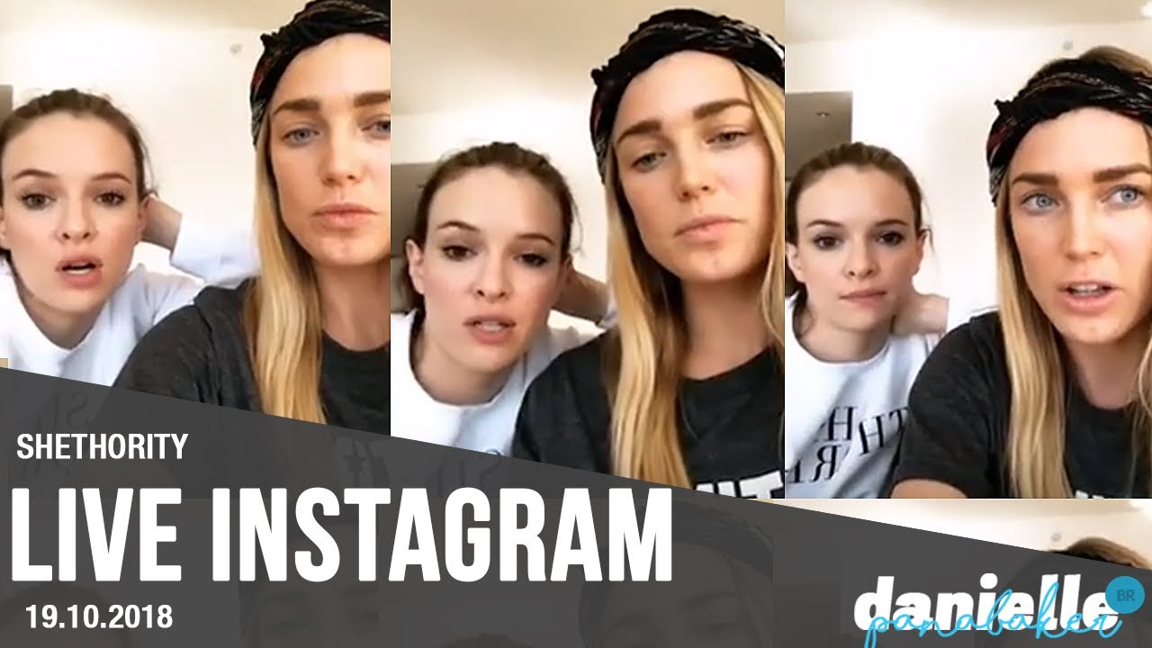 Shethority Instagram Live 19.10.2018 - Danielle Panabaker e Caity Lotz