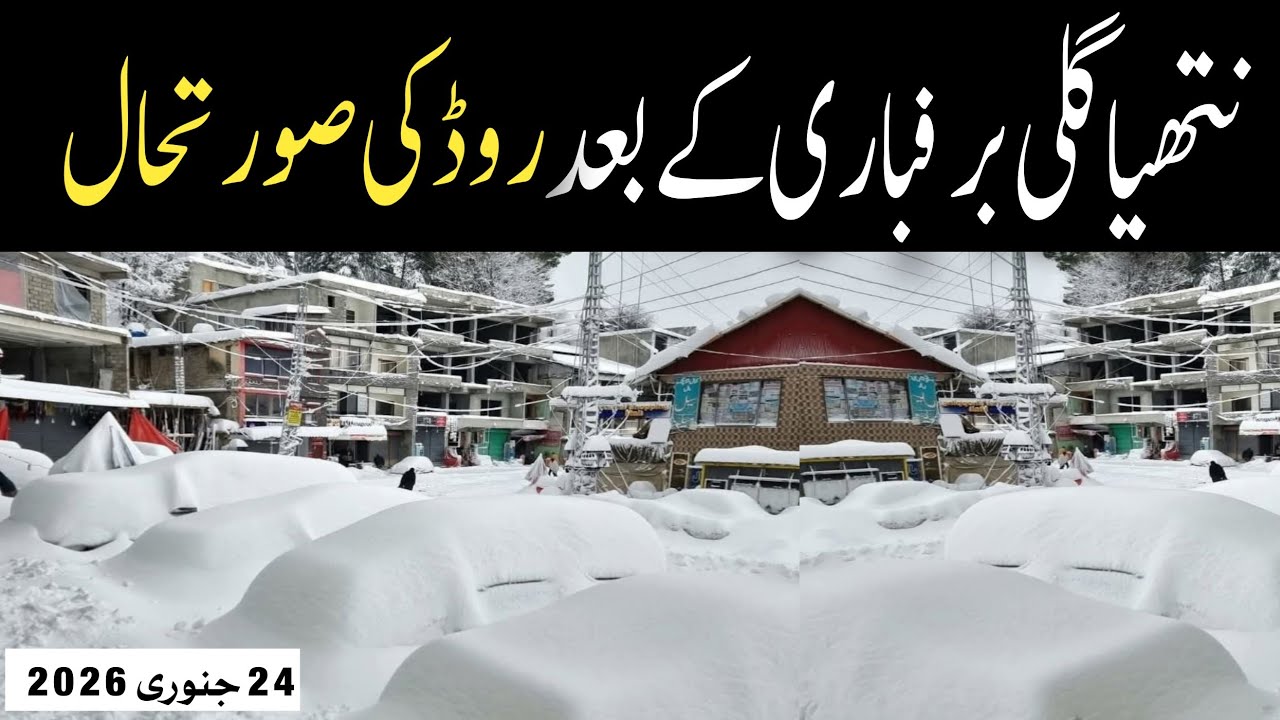 Nathia Gali Live Today | #nathiagalitoday #heavysnowfall #nathiagaliroad 