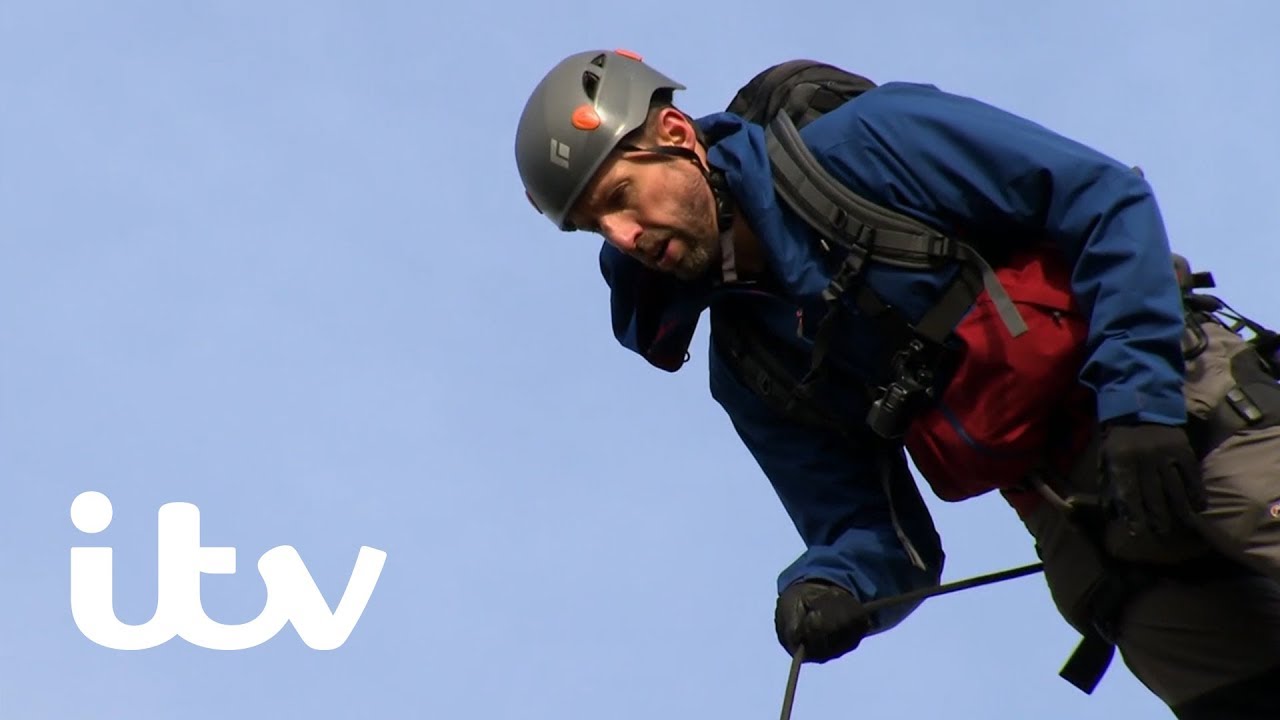 Bear's Mission With Gareth Southgate | Bear Challenges Gareth With a Front Facing Abseil! | ITV