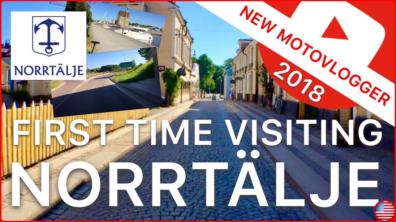 Let's visit Norrtälje for the very first time [-BRAND NEW 2018!- Moto Vlog in English 0001]