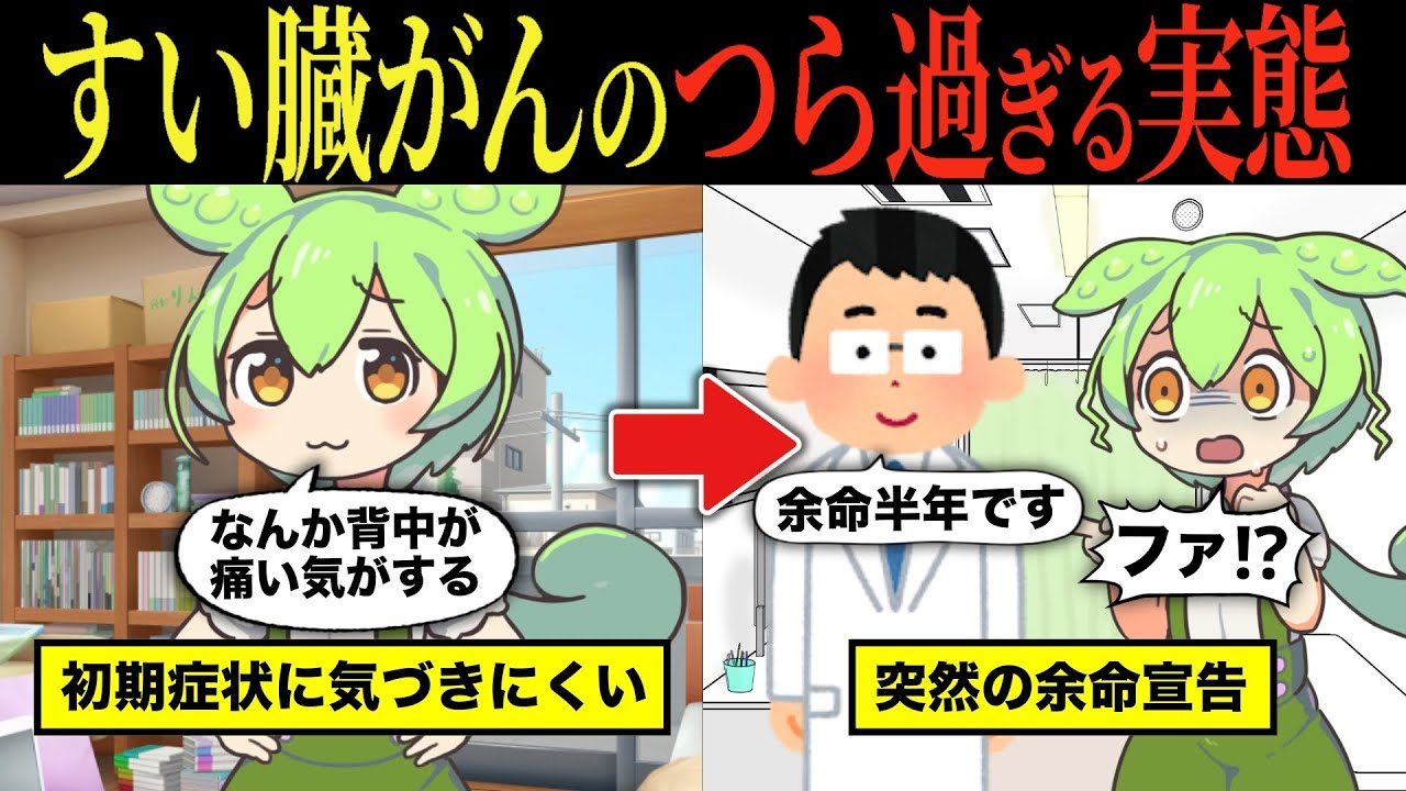 【実話】突然の余命宣告… すい臓がんの恐ろしい実態とは【ずんだもん&ゆっくり解説】【総集編】