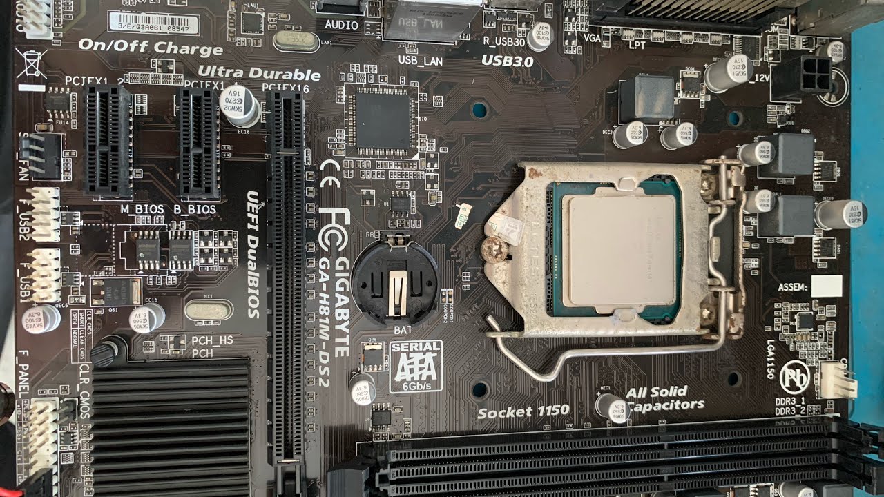 Hướng dẫn sửa chữa mainboard giga H81M DS2 lúc lên lúc không lên bị quay tắt