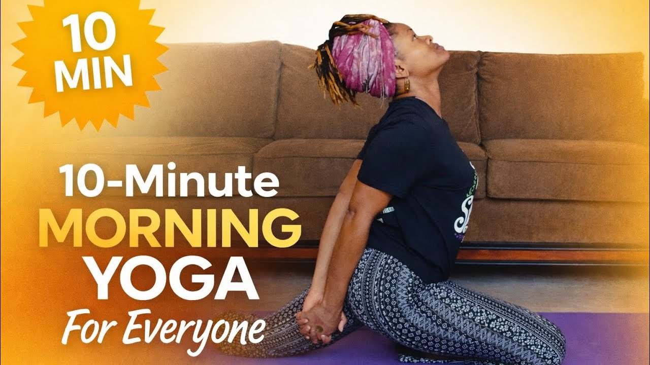 10- Minute Morning Yoga for EVERYONE to get your day started 🌞 | BEGINNER FRIENDLY 