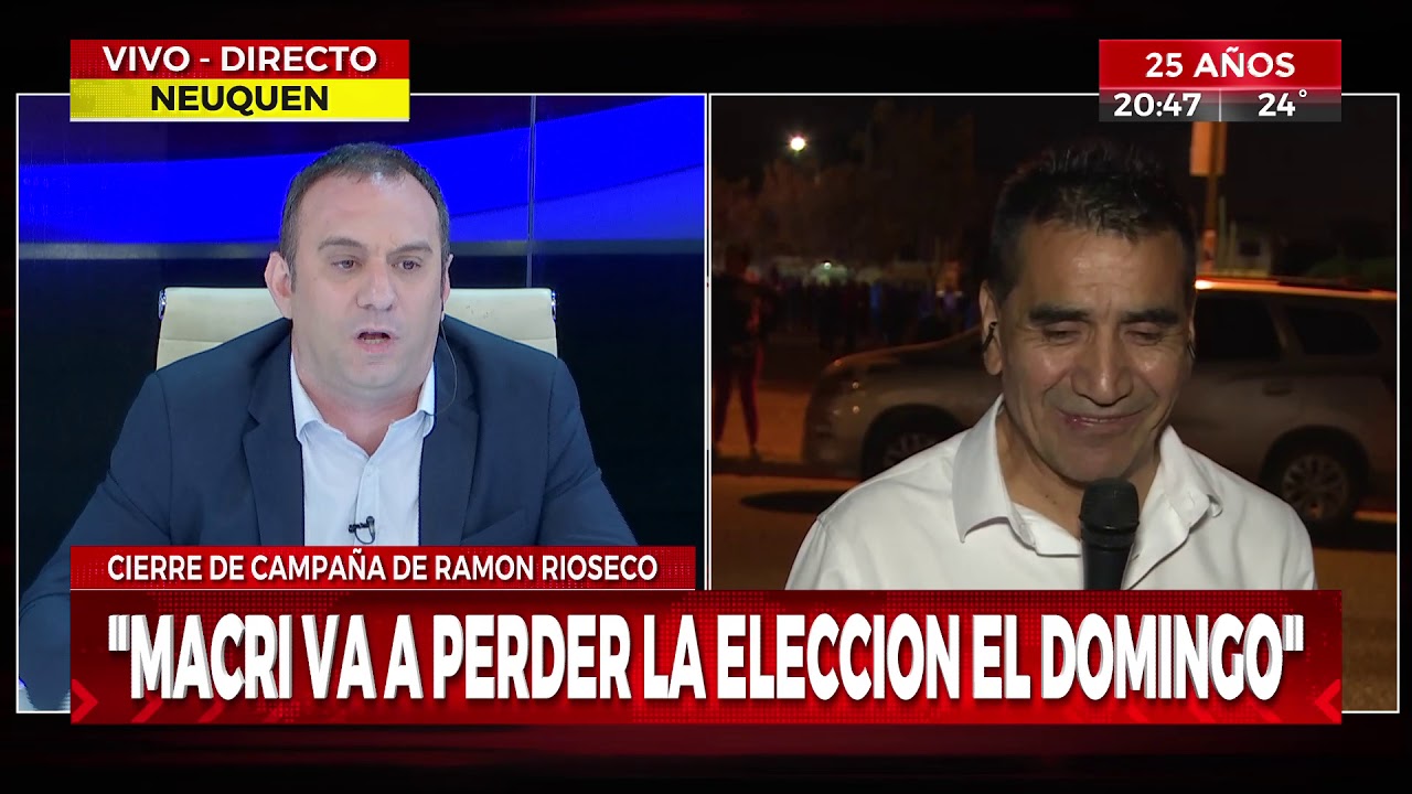 Elecciones en Neuquén: cierre de campaña de Ramón Rioseco
