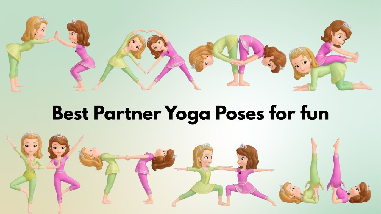 Best Partner Yoga Poses for Fun | Easy Kids Yoga with Friends & Family