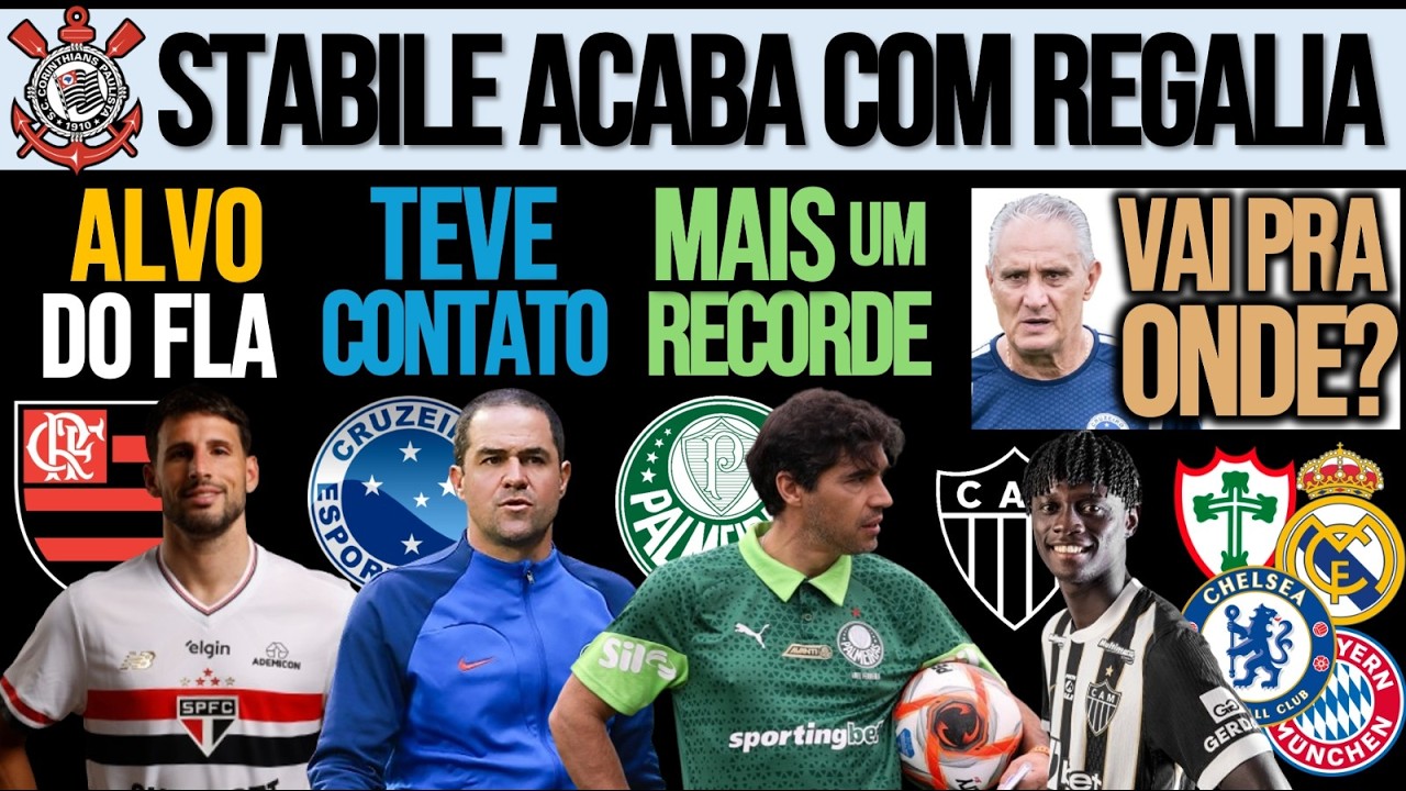 FLA DE OLHO EM CALLERI| ZÊRO TENTOU JARDINE| TIMÃO: FIM DA REGALIA| ABEL BATE RECORDE| TITE, CISSÉ+