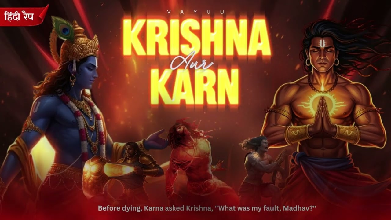 Last Epic Conversation Of Mahabharat  | Krishna Aur Karn | Hindi Rap