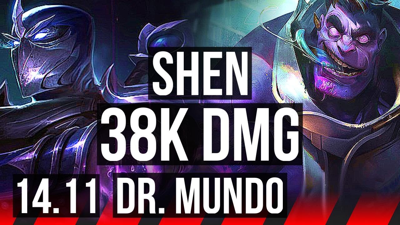 SHEN vs DR. MUNDO (TOP) | 38k DMG, 5k comeback, 800+ games, 7/5/25 | KR Grandmaster | 14.11