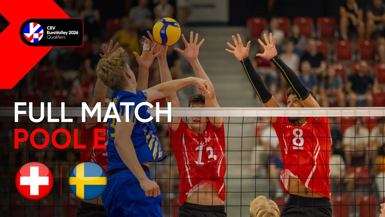 Full Match | Switzerland vs. Sweden | CEV EuroVolley 2026 | Qualification Phase M | Pool E