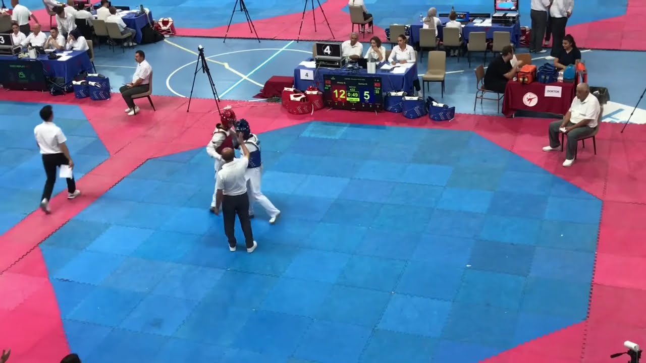 Selimhan Aksoy 4.TUR  Türkiye taekwondo şampiyonası  51 kg  karşılaşması