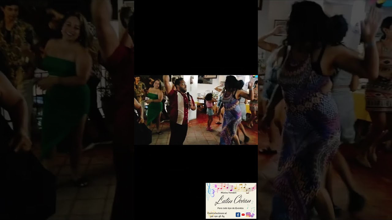 Bailando y Disfrutando en  Bar oc&eacute;ano 🌊🪸