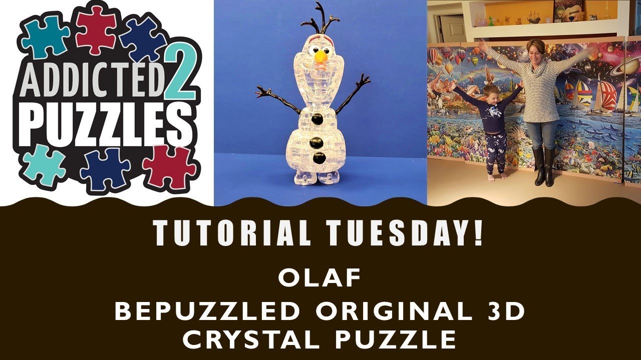 Olaf Original 3D Crystal Puzzle Tutorial