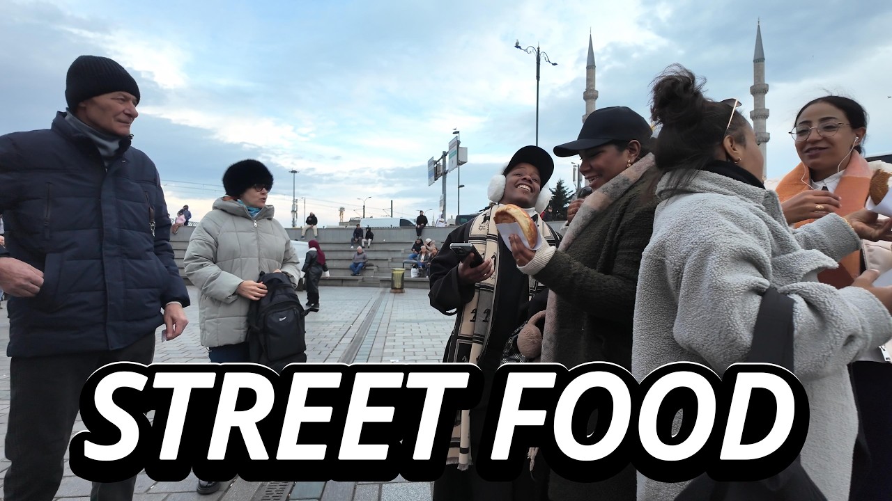 Eminonu 4K Walk | Spice Bazaar, Fish Sandwich and Turkish Delight, Baklava