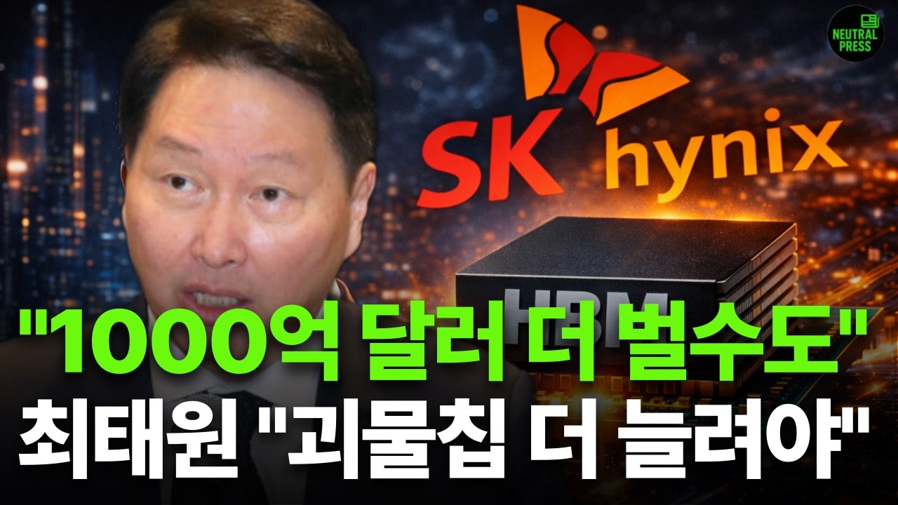 최태원 &ldquo;SK하닉 올해 1000억달러 더 벌 수도&hellip;&lsquo;괴물칩&rsquo; 더 만들어야&rdquo;