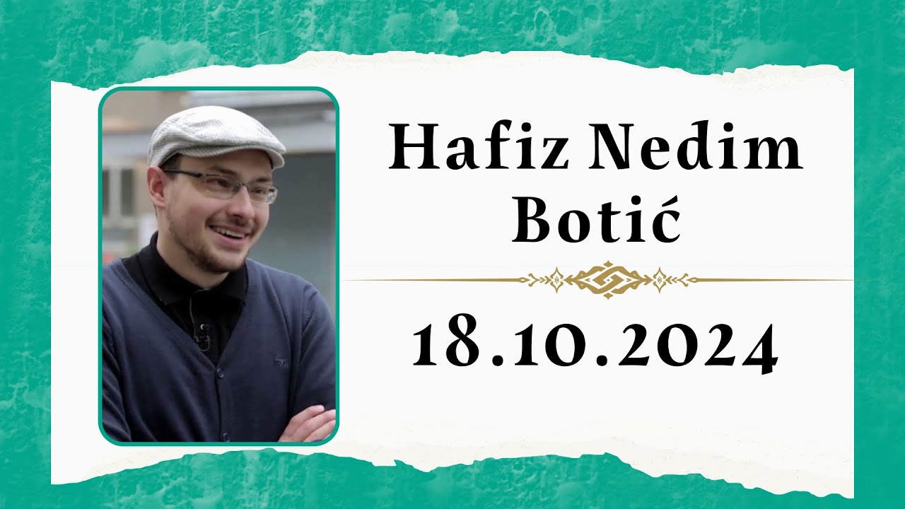 Omladinsko Predavanje Hafiz Nedim Botić