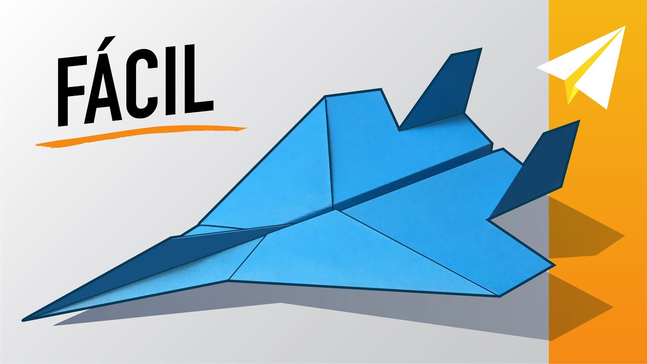 ¡FÁCIL Avión de Papel F-15! Cómo hacer un Avión de papel Asombroso, Diseñado por el Origami Aviator