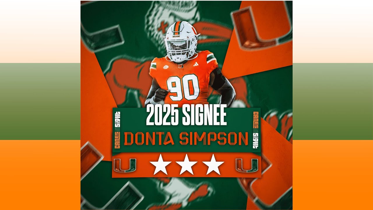 RECRUIT PROFILE: The Upside is HIGH with Canes DT recruit Donta Simpson