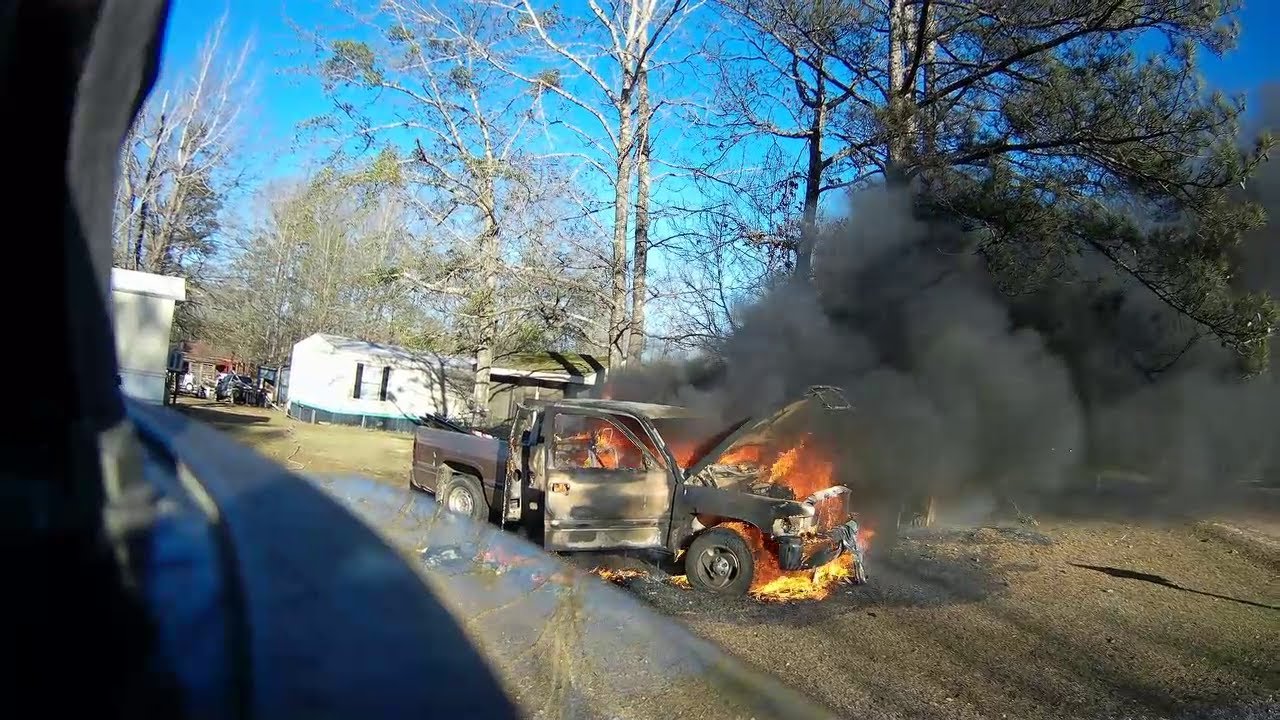 BFD - Working Vehicle Fire *Helmet Cam*