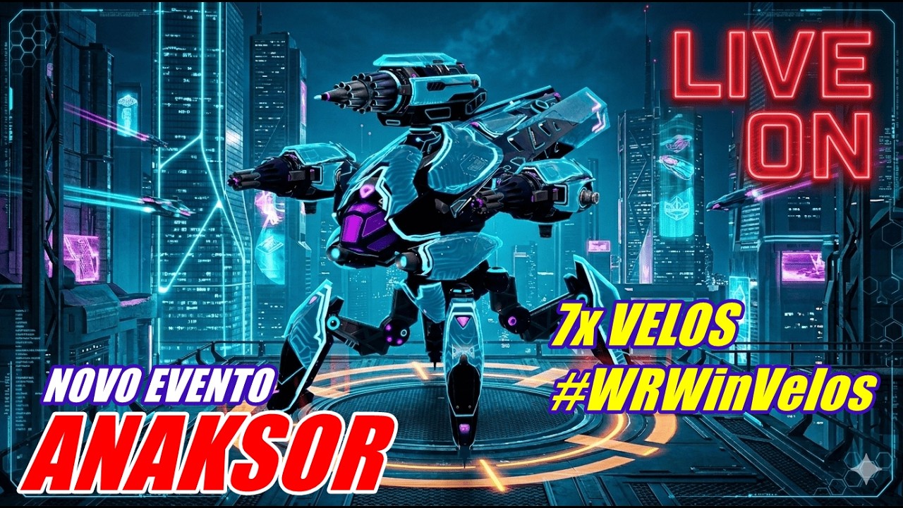 [WAR ROBOTS] NOVO EVENTO CHEGOU!! VAMOS VER OS NOVOS ITENS ! GIVEAWAY 7x VELOS  #WRWinVelos